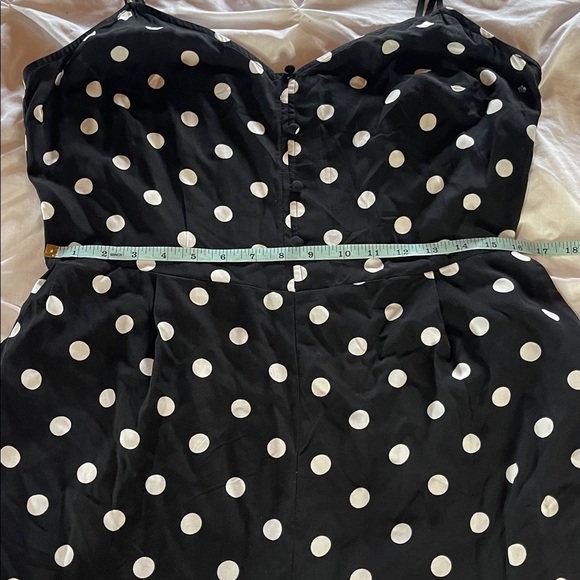 J Crew NWT Strappy wide-leg jumpsuit in black and ivory polka dot - Picture 12 of 14